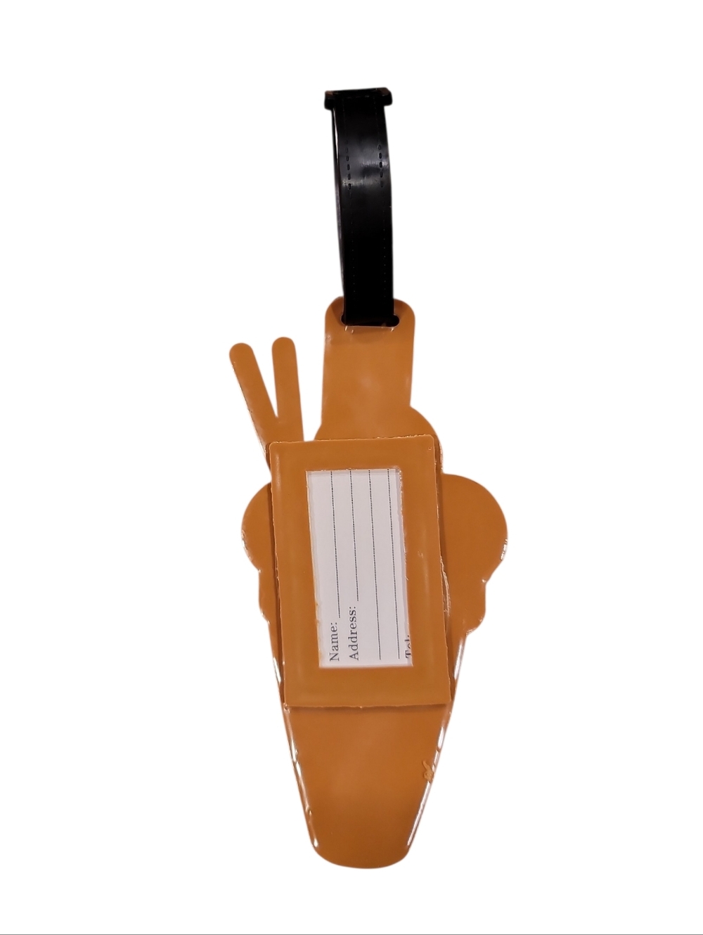 Luggage Tag - Ice Cream Cone Green, Blue, and Pink Scoops - Picture 2 of 5